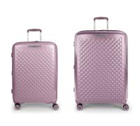 Gabol Queens 4 ruote Set di valigie 2 pezzi con piega di espansione viola