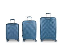 Gabol Queens 4 ruote Set di valigie 3 pezzi espandibile blu