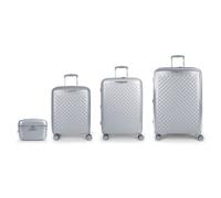 Gabol Set di valigie Queens 4 pezzi 4 ruote espandibili rigide Argento
