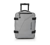 Gabol - Zaino con ruote espandibile Canada con capacità 24/28,8 L - Bagaglio leggero da 1 kg e 30 x 40 x 20/24 cm, maniglia estesa 101 cm - Pelle sintetica + tessuto - Design spagnolo - Grigio