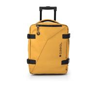 Gabol - Zaino con ruote espandibile Canada con capacità 24/28,8 L - Bagaglio leggero da 1 kg e 30 x 40 x 20/24 cm, maniglia estesa 101 cm - Pelle sintetica + tessuto - Design spagnolo - Senape