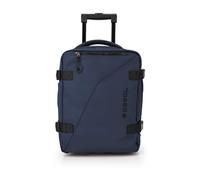Gabol - Zaino con ruote espandibile Canada con capacità 24/28,8 L - Bagaglio leggero da 1 kg e 30 x 40 x 20/24 cm, maniglia estesa 101 cm - Pelle sintetica + tessuto - Design spagnolo - Blu marino