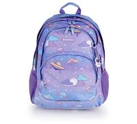 Gabol - Zaino scuola a 3 scomparti 32x44x18 cm Cosmos con schienale ergonomico a griglia, custodia per laptop da 15,6" e base rinforzata
