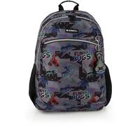 Gabol - Zaino scuola adattabile a carrello 34x46x20 cm Bugs con 2 scomparti, schienale imbottito, custodia per laptop da 15,6'' e base rinforzata