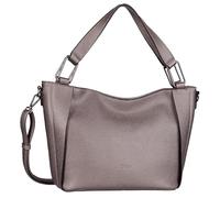 Gabor bags Brianne - Borsa a tracolla da donna con chiusura lampo, grande, argento, L, moderno