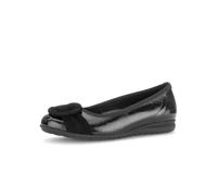 Gabor Ballerine da donna 3012.01.001, nero, 40 EU | Ballerine classiche, modello 3012.01, larghezza G (media), da infilare, effetto schiacciato/velluto