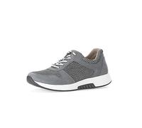 Gabor Donna Sneaker, Signora Sneaker Basse,Soletta Removibile,Scarpa Bassa,Scarpe da Strada,Scarpe Allacciate,Grigio (Grey/River) / 49,43 EU / 9 UK