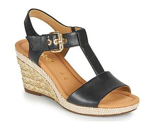 Gabor Sandali con zeppa 6282457 in Nero 39