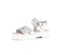 Gabor Sandali da donna con cinghia, sandali da donna, Argento 61, 39 EU