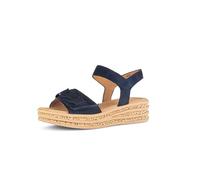 Gabor Sandali da donna con plateau, Blu 16, 42.5 EU