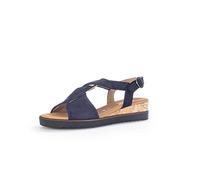 Gabor Sandali da donna con zeppa | Sandali da donna | Moderato multilarghezza (G), Blue 86, 39 EU