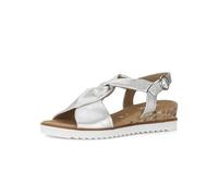 Gabor Sandali donna con zeppa, sandali donna, Argento 10, 39 EU