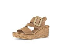 Gabor Sandali donna con zeppa, sandali donna, Peanut 14, 39 EU