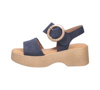 Gabor - Sandalo con zeppa in nabuk - - Shoes - Donna - Blu - 40 EU