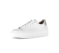 Gabor Scarpe da ginnastica basse da donna, comode e larghe, Bianco Argento 52, 38.5 EU Weit
