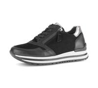 GABOR Sneaker bassa nero / argento, Taglia 38