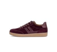 Gabor Sneaker da donna 6011.01 in pelle scamosciata rossa, Mulberry, 42 EU