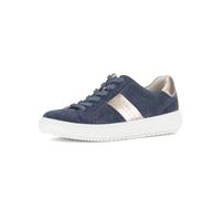 Gabor Sneakers basse da donna, scarpe da ginnastica basse, larghezza maggiore (G), Best Fitting, Denim Cipria 13, 43 EU