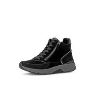 Gabor Stivali da donna con lacci 0803.02, Nero Anthr Micro, 39 EU