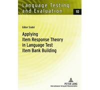 Gábor Szabó Applying Item Response Theory in Language Test Item Bank (Tascabile)