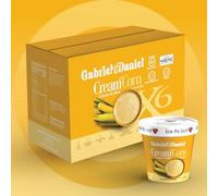Gabriel & Daniel Crema di mais istantanea senza glutine, senza glutine, cereali caldi, tazza da microonde per andare