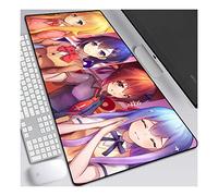 Gabriel DropOut Tappetino Mouse Gaming, Grande Anime Mouse Pad XXL 900x400mm Confortevole, Lavabile, 3mm Antiscivolo Tappetino Scrivania Supporto per Ufficio Computer, Adatto per computer e PC, C