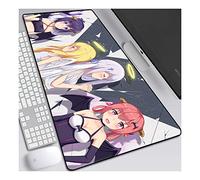Gabriel DropOut Tappetino Mouse Gaming, Grande Anime Mouse Pad XXL 900x400mm Confortevole, Lavabile, 3mm Antiscivolo Tappetino Scrivania Supporto per Ufficio Computer, Adatto per computer e PC, A