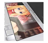 Gabriel DropOut Tappetino per mouse anime 800x300mm, tappetini per mouse tastiera, tappetino per mouse da gioco professionale esteso XXL con base in gomma spessa 3mm, per PC, C