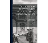 Gabriel Girard Dictionnaire Universel Des Synonymes De La L (Copertina rigida)