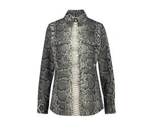Gabriela Hearst - John Austin Camicia in denim con stampa serpente - -Blouses & Shirts -Donna -Grigio -M