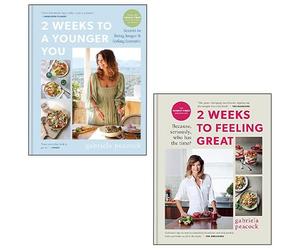 Gabriela Peacock 2 Books Collection Set(2 Weeks to Feeling Great, 2 Weeks to a Younger You)