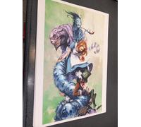 GABRIELE DELL'OTTO ALICE - LITOGRAFIA - FIRMATO/SIGNED