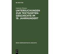 Gabriele Fleske Untersuchungen Zur Textsortengeschichte Im 19 (Copertina rigida)