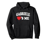 Gabriele Loves Me Retro Name Felpa con Cappuccio