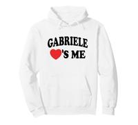 Gabriele Loves Me Retro Name Felpa con Cappuccio