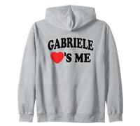 Gabriele Loves Me Retro Name Felpa con Cappuccio