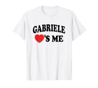 Gabriele Loves Me Retro Name Maglietta