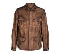 Gabriele Pasini, ,Jackets ,Uomo ,Marrone ,M Cappotto in lana da uomo con colletto camicia