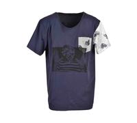 Gabriele Pasini - T-shirt Uomo Blu con Stampa - - Tops - Uomo - Blu - M