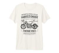 Gabriel's Garage Motorcycle Design per Il Nome Gabriel Maglietta Premium