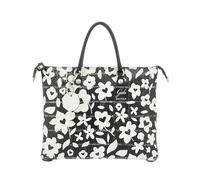 Gabs BORSA G3 PLUS TG.M RECYCLE PATCHWORK PELLE+BULLSHINY SILVER NERO MARGHERITA