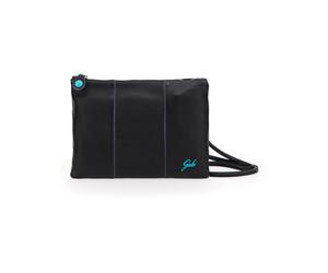Gabs Borsa Pochette Tracolla Beyonce S Pelle Nero Logo Azzurro Bull Basic