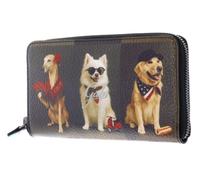 Gabs Portafoglio Card Zip Pelle Gmoney17 Bull Pet Animals Cani Grey
