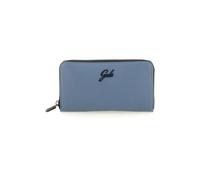 Gabs Portafoglio con portamonete e slot card con zip in Pelle Gmoney17 Bull Black Blu Ardesia