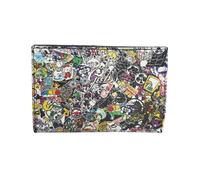 Gabs Portamonete Bottone Zip Pelle Nero