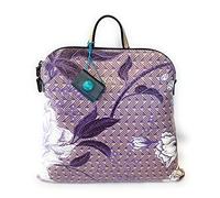Gabs Zaino Borsa in pelle stampata KLARA Tg.L (Rose Toni Glicine)