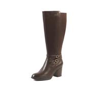 GABYLOU - Modello MARTA - Stivali alti da donna a polpaccio largo 2XL - Doppia suola rimovibile, tacco di 7,5 cm - Chiusura con zip YKK - Eleganza e comfort ideali per outfit cittadini e chic