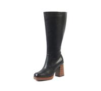 GABYLOU - Modello MELISSA - Stivali Alti Donna Piedi Larghi Mollets 2XL - Doppia suola Rimovibile, Tacco 9,5 cm + Piattaforma 2 cm - Chiusura Zip YKK - Stile elegante e alla moda per città e uscite