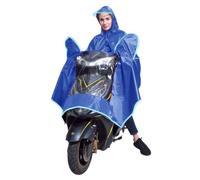 Gacche impermeabili, moto pioggia impermeabile Cape Coat mobilità elettrica Scooter moto motociclistico pioggia poncho pioggia Rain abbigliamento da pioggia con slot a specchio, striscia riflettente