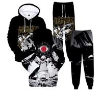 Gachiakuta Anime Felpe con cappuccio Pantaloni Jogger Set Due Pezzi Felpe + Pantaloni della Tuta Donna Uomo Set di Outfit 3D, R324228, XL